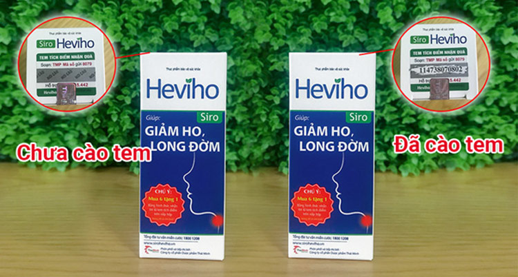 Dấu hiệu nhận biết sản phẩm Heviho chính hãng còn nguyên tem mác