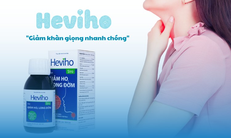 Heviho giúp giảm khàn tiếng đau rát họng nhanh chóng